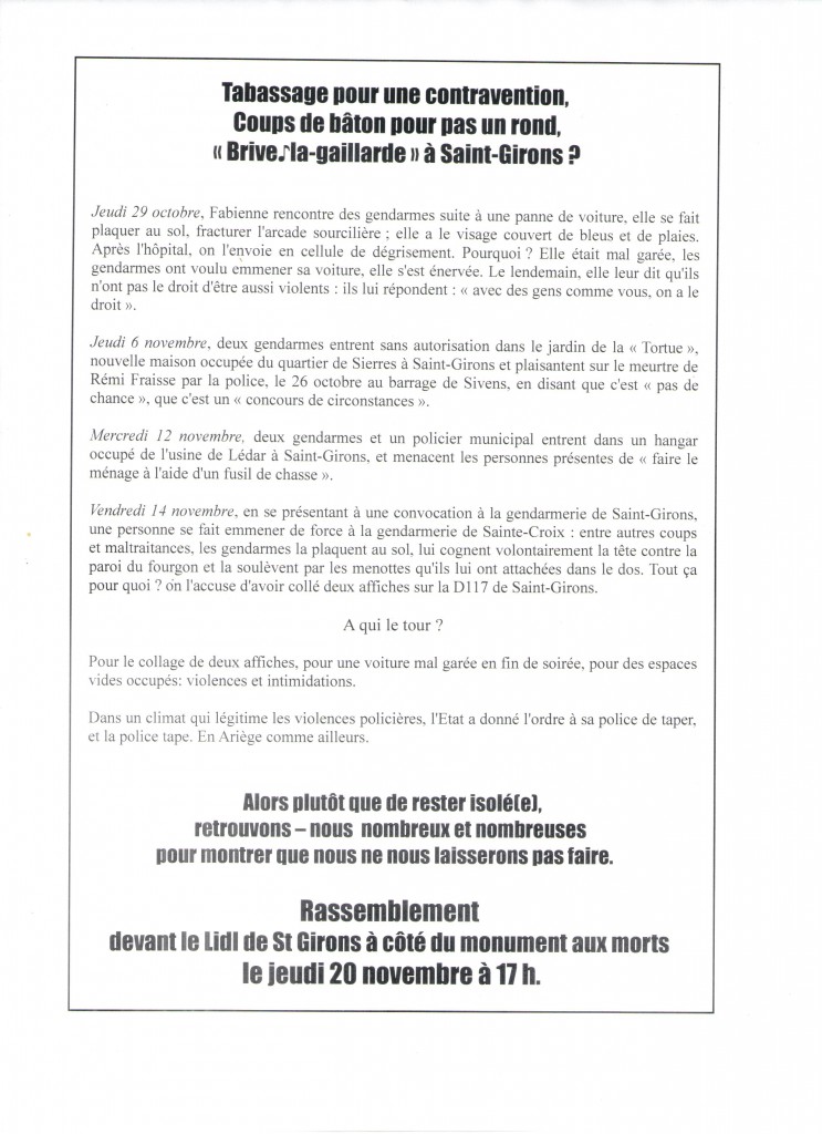 Tabassage pour une contravention 001